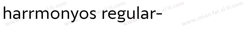 harrmonyos regular字体转换